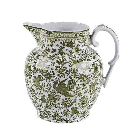 Green Regal Peacock - Etruscan Jug Large