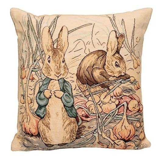 Small Pillow - Peter Rabbit in Garden