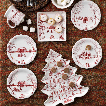 Country Estate Ruby - Winter Frolic Tree Platter - 12 Days of Christmas