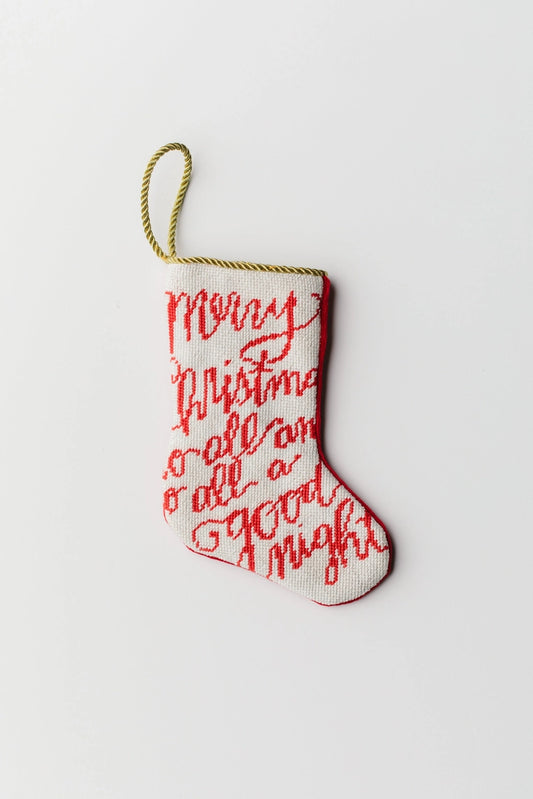 Bauble Stocking - Merry Christmas to All