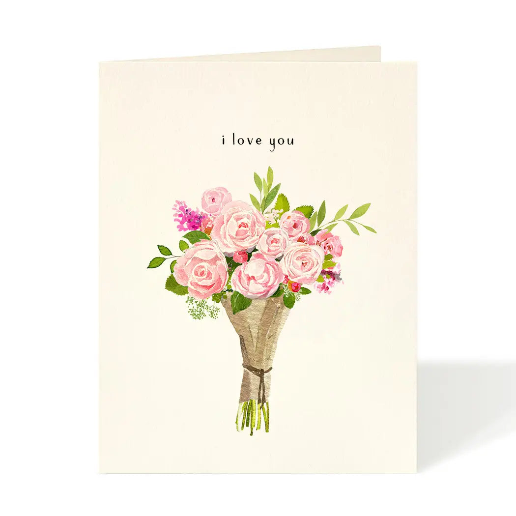 Card - Love - Flower Love Blush Bouquet