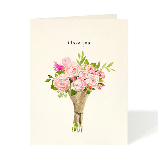 Card - Love - Flower Love Blush Bouquet