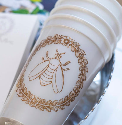 On the Go Pearlized Cups - Empire Bee (set of 12)