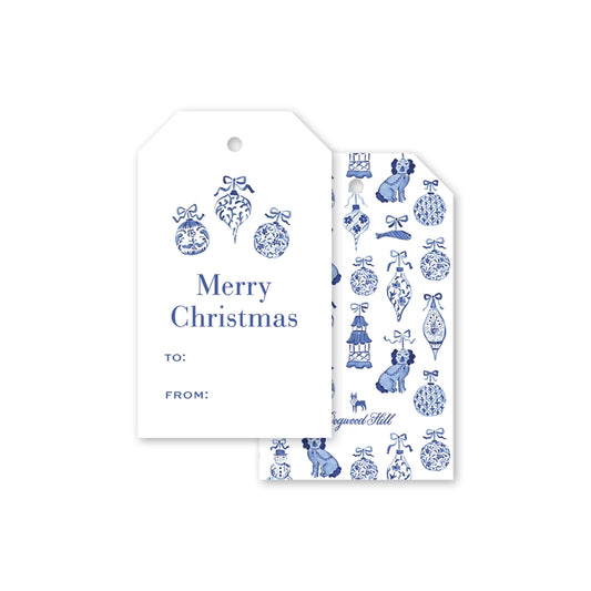 Gift Tags - Blue Baubles
