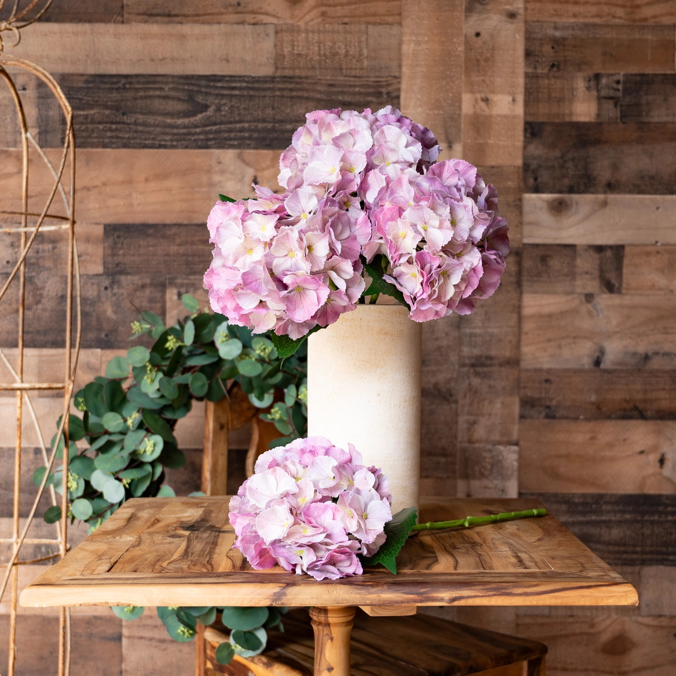 Floral Stem - Hydrangea Dusty Mauve 20"