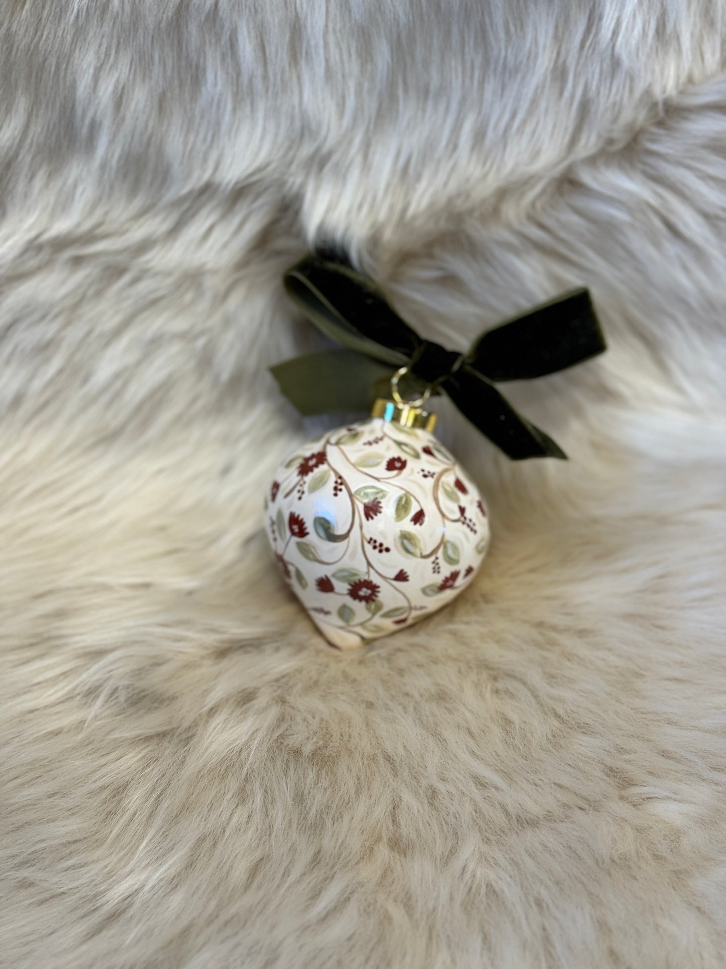 Sarah Maggie Hand Painted Ornament - Edelweiss