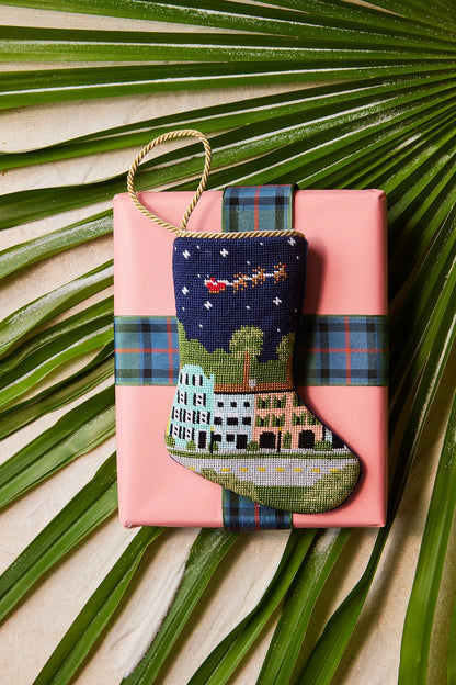 Bauble Stocking - Rainbow Row Rendezvous Charleston