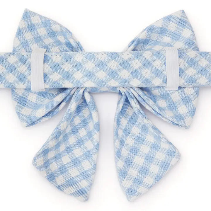 Sky Blue Gingham - Lady Bow