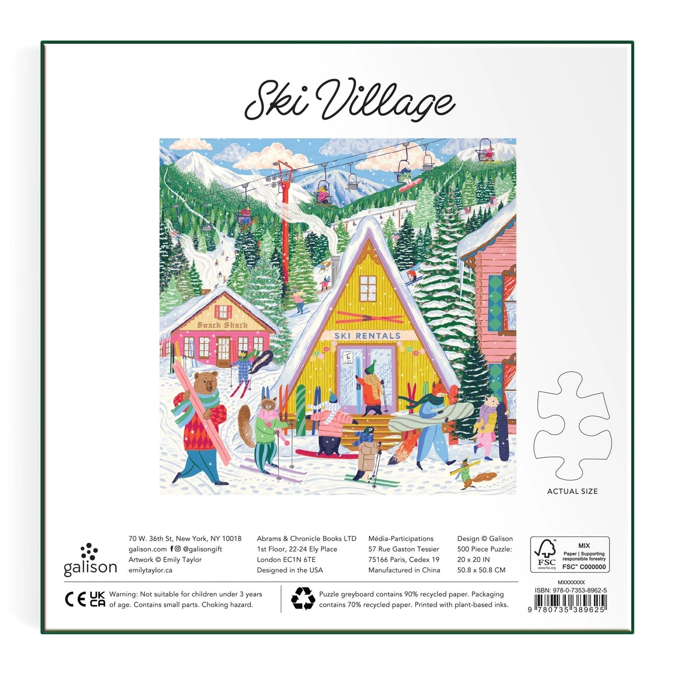 Puzzle - Ski Village (500 pieces)