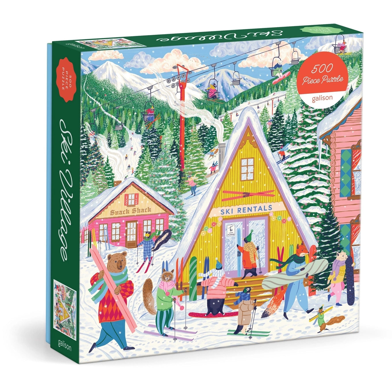 Puzzle - Ski Village (500 pieces)