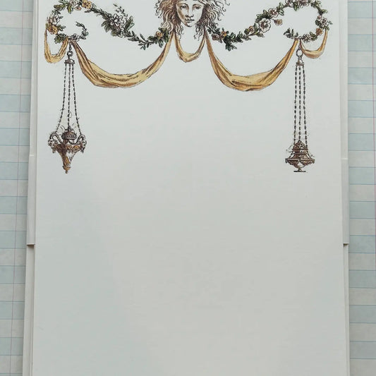 Stationery Set - Pressed Gold Foil - Goddess Laurel