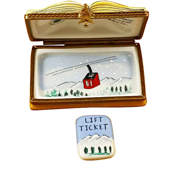 Limoges Porcelain - Trail Map with Lift Ticket