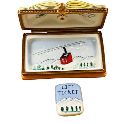 Limoges Porcelain - Trail Map with Lift Ticket