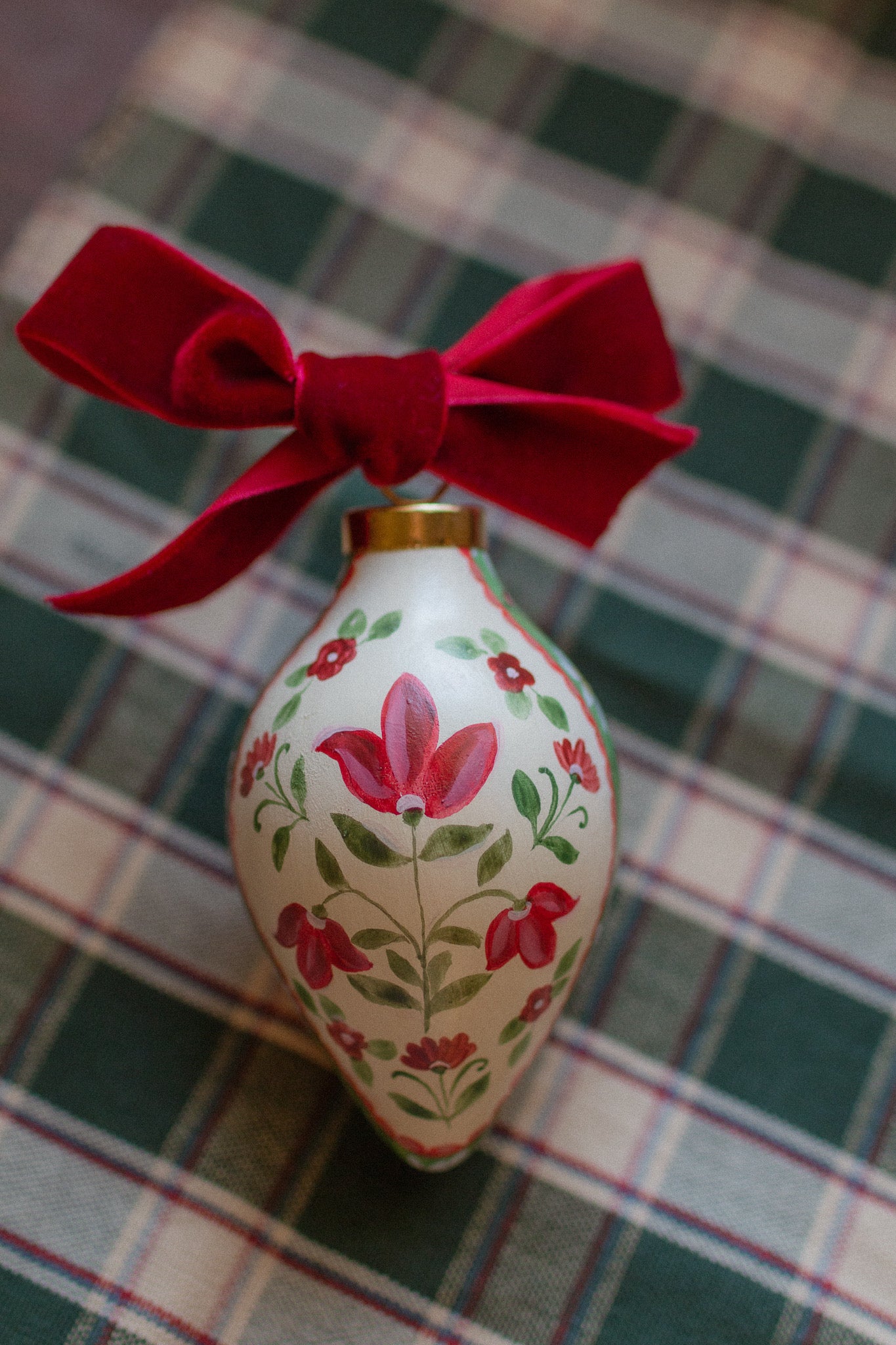 Sarah Maggie Hand Painted Ornament - Edelweiss