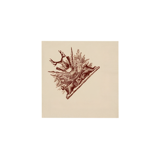 Paper Cocktail Napkins - Hunting Crest