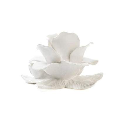 Ceramic Rose Petal Candle Holder