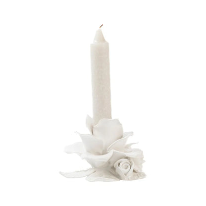 Ceramic Rose Petal Candle Holder
