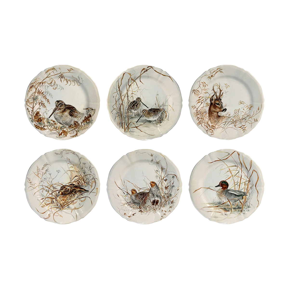 Sologne - Assorted Dessert Plates (set of 6)