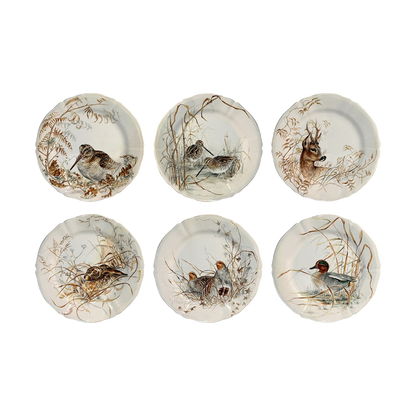 Sologne - Assorted Dessert Plates (set of 6)
