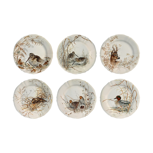 Sologne - Assorted Dessert Plates (set of 6)