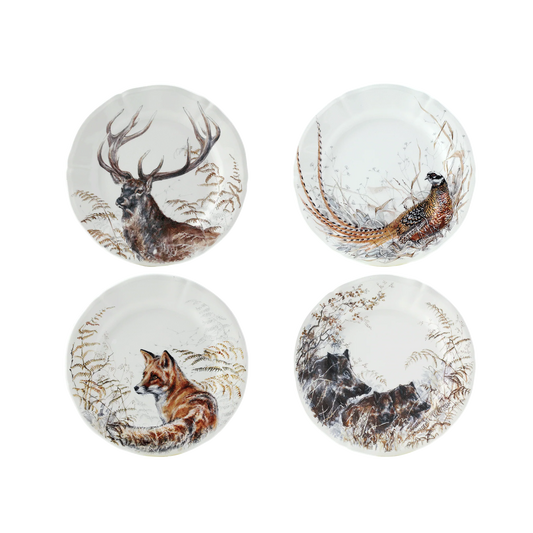 Sologne - Assorted Dessert Plates (set of 4)