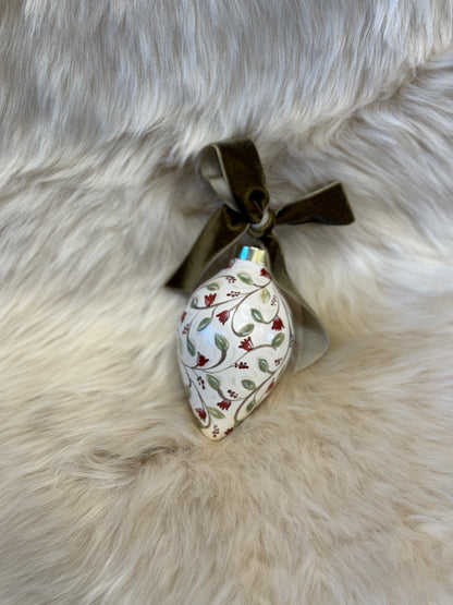 Sarah Maggie Hand Painted Ornament - Edelweiss