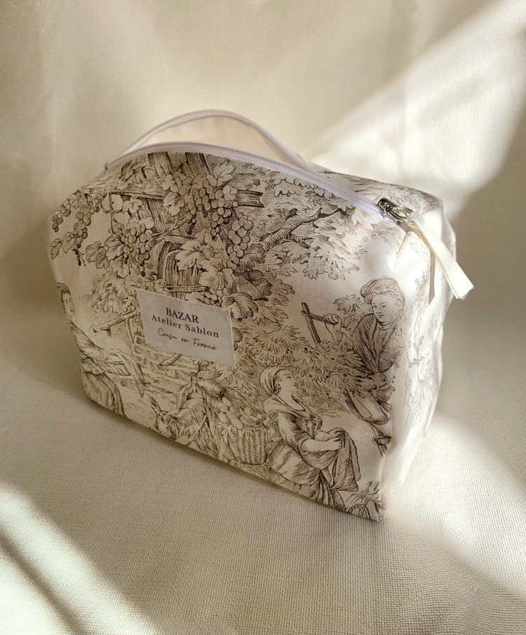 Trousse de Toilette XL - Jouy de Fruits - Moka