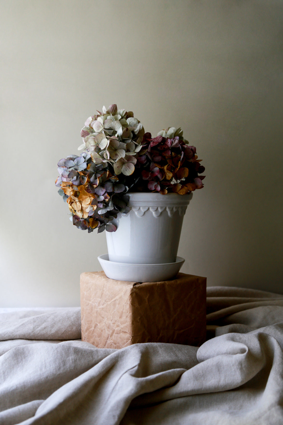 Garden Pot Copenhagen - Glazed Mineral White