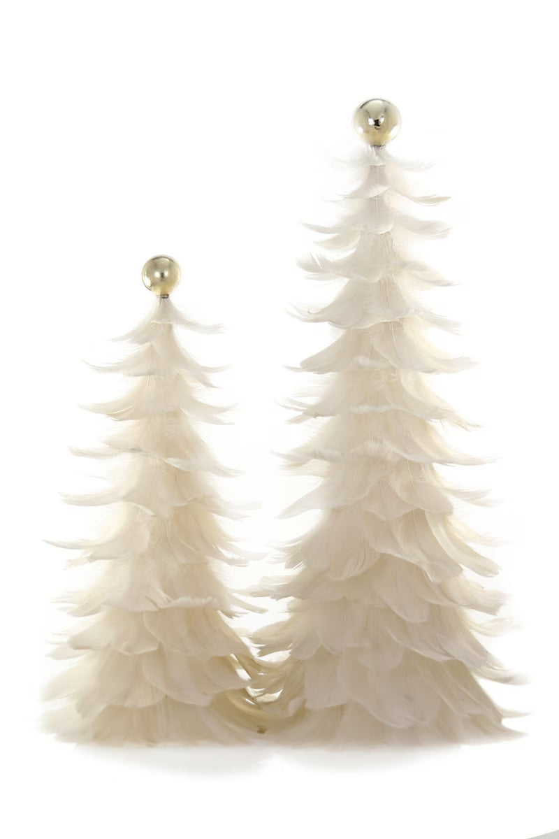 Tree - Feathered Cream (set of 2)