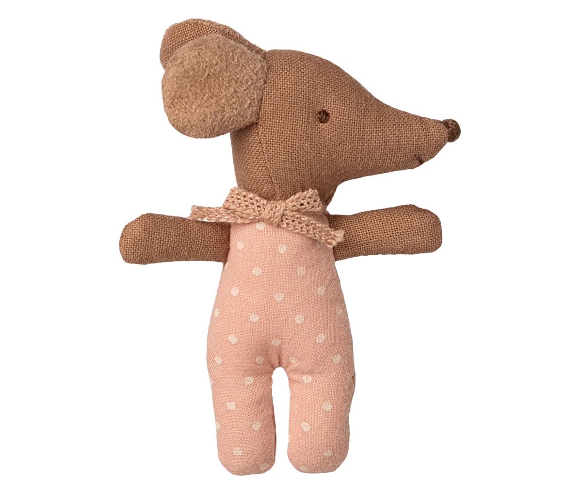 Baby Girl Mouse - Sleepy/Wakey in Matchbox