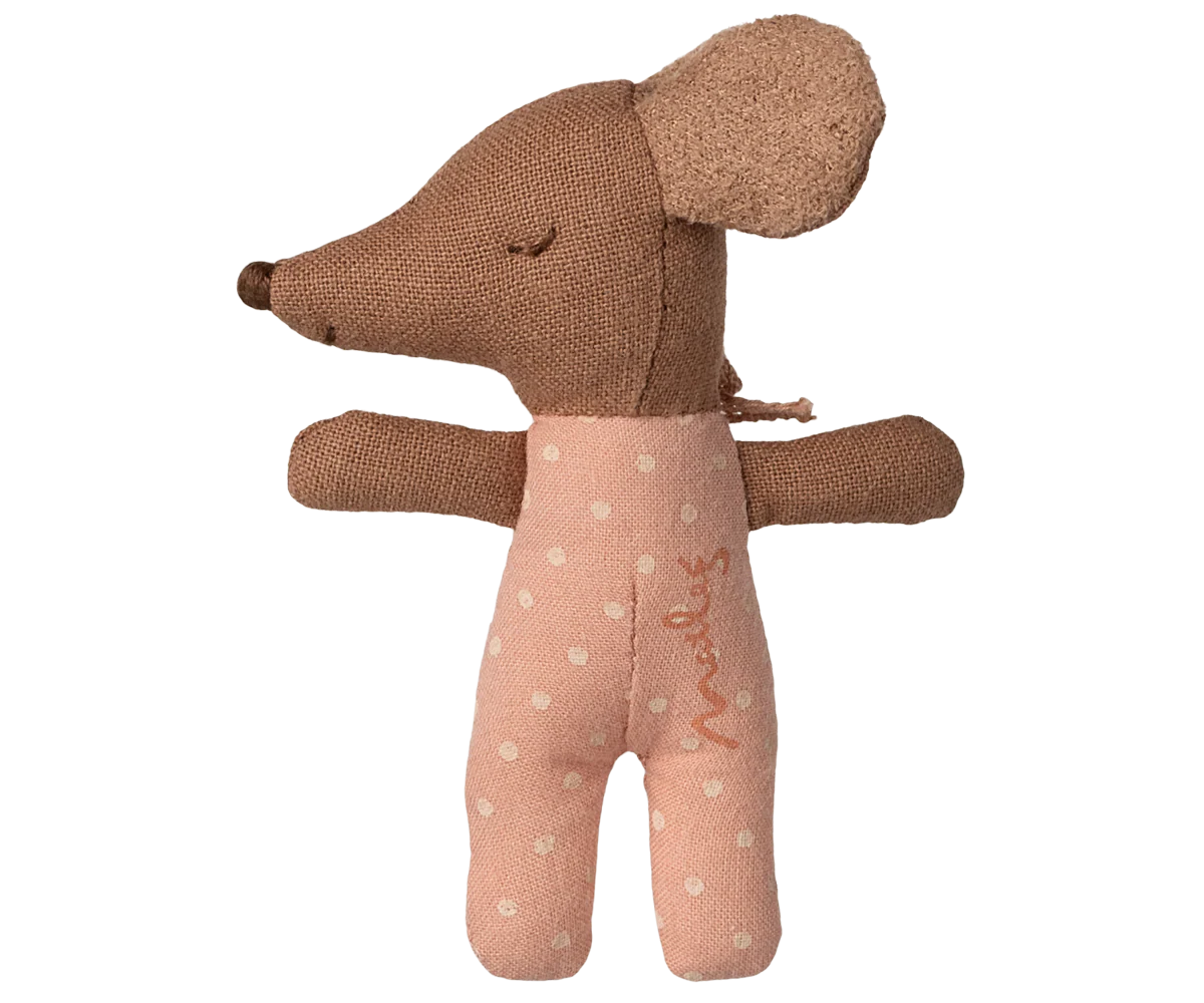 Baby Girl Mouse - Sleepy/Wakey in Matchbox