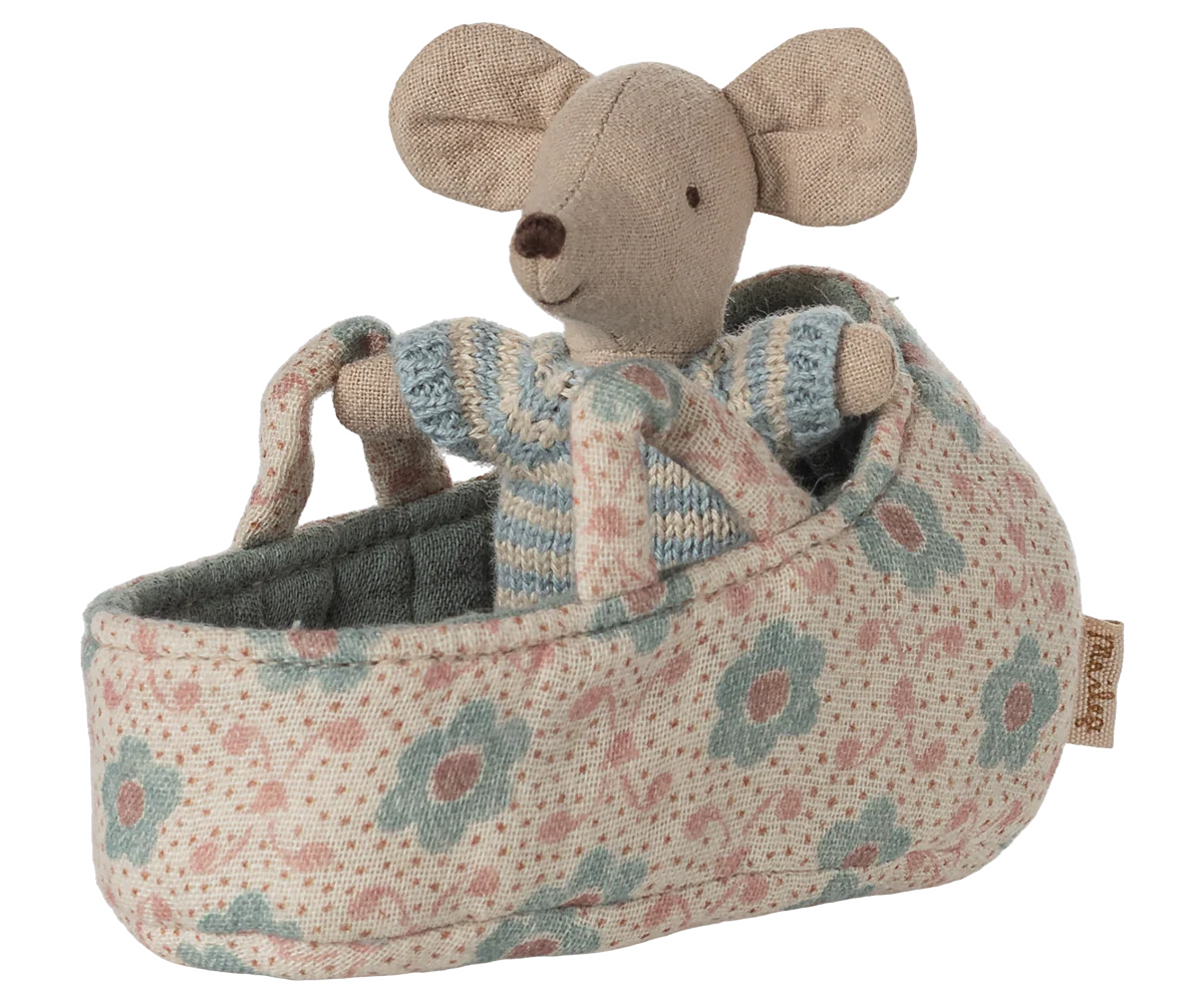 Baby Mouse - Carry Cot - Blue