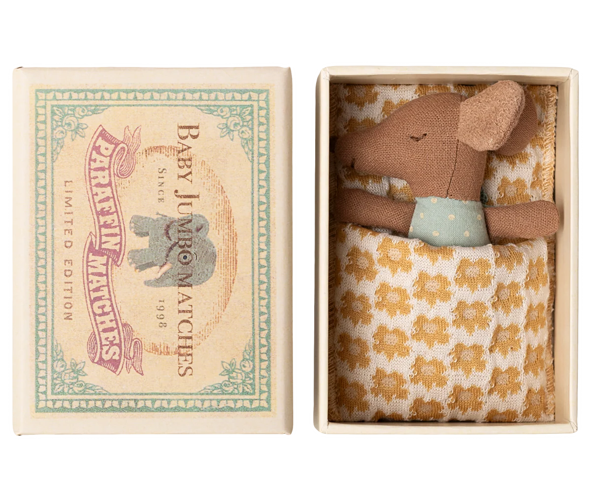Baby Boy Mouse - Sleepy/Wakey in Matchbox