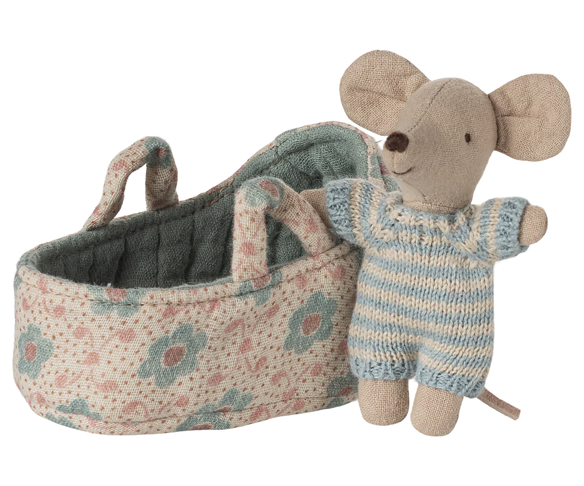Baby Mouse - Carry Cot - Blue