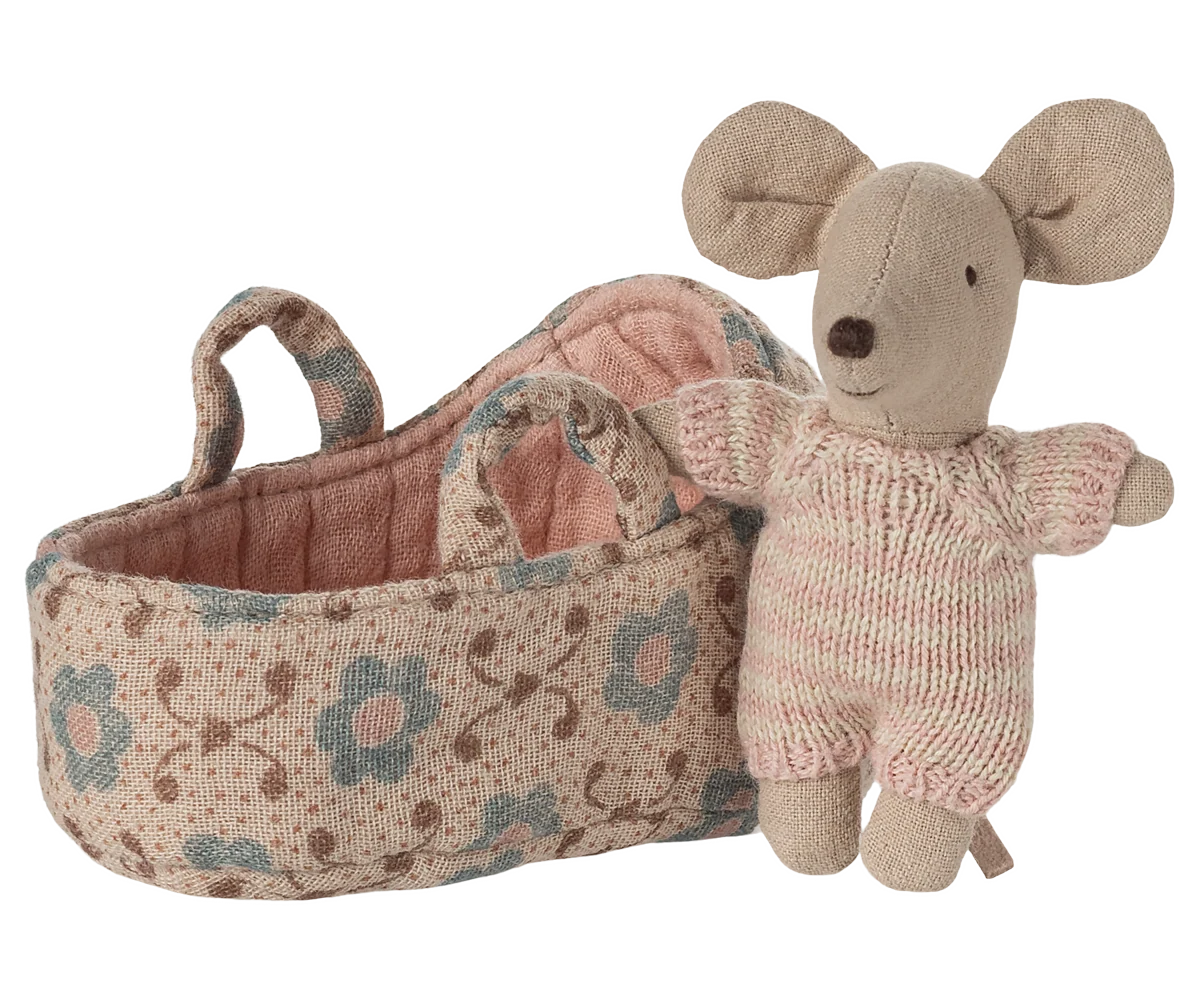 Baby Mouse - Carry Cot - Rose