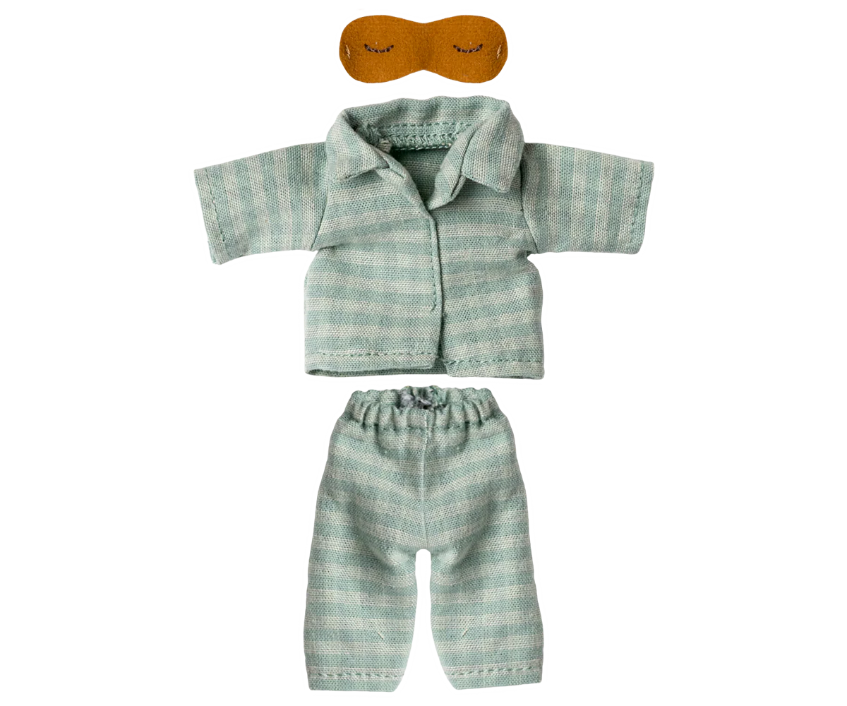 Mouse Clothes - Dad - Pyjamas Mint/Sand