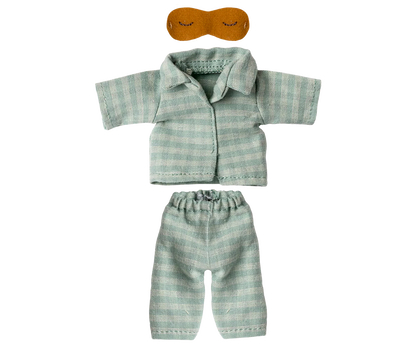 Mouse Clothes - Dad - Pyjamas Mint/Sand