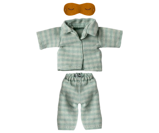 Mouse Clothes - Dad - Pyjamas Mint/Sand