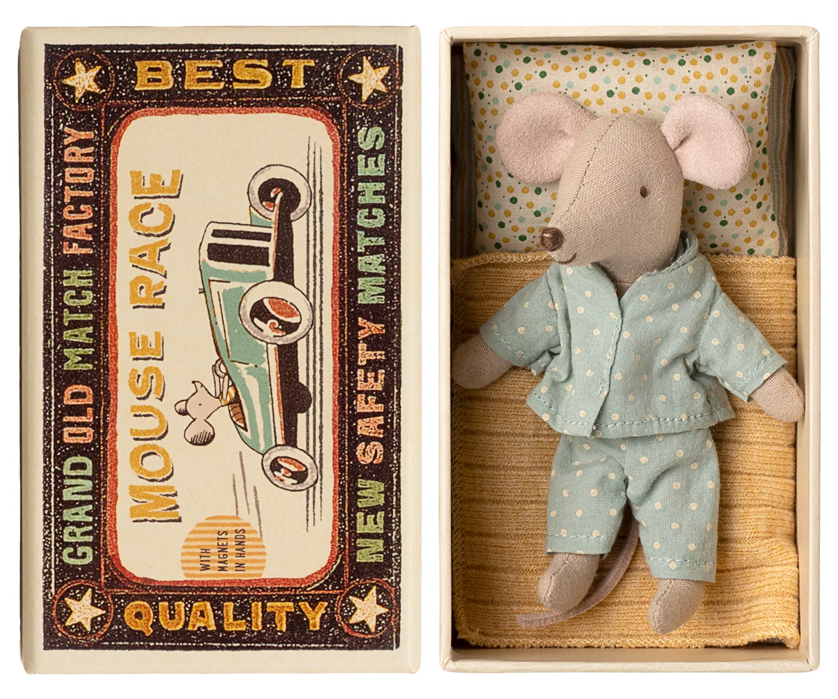 Little Brother Mouse - Matchbox Polka Dot Pajamas