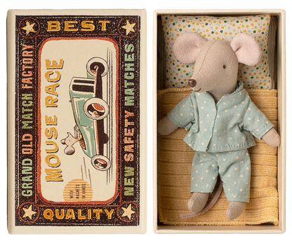 Little Brother Mouse - Matchbox Polka Dot Pajamas