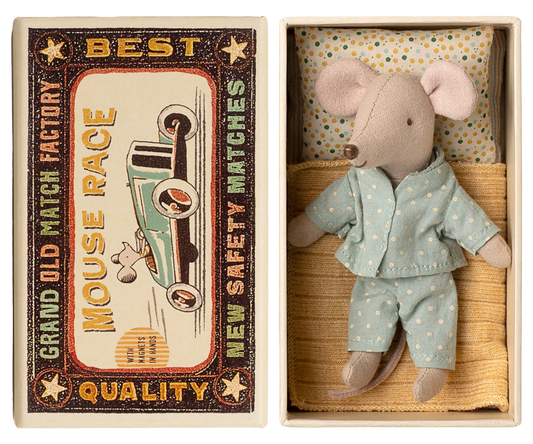 Little Brother Mouse - Matchbox Polka Dot Pajamas