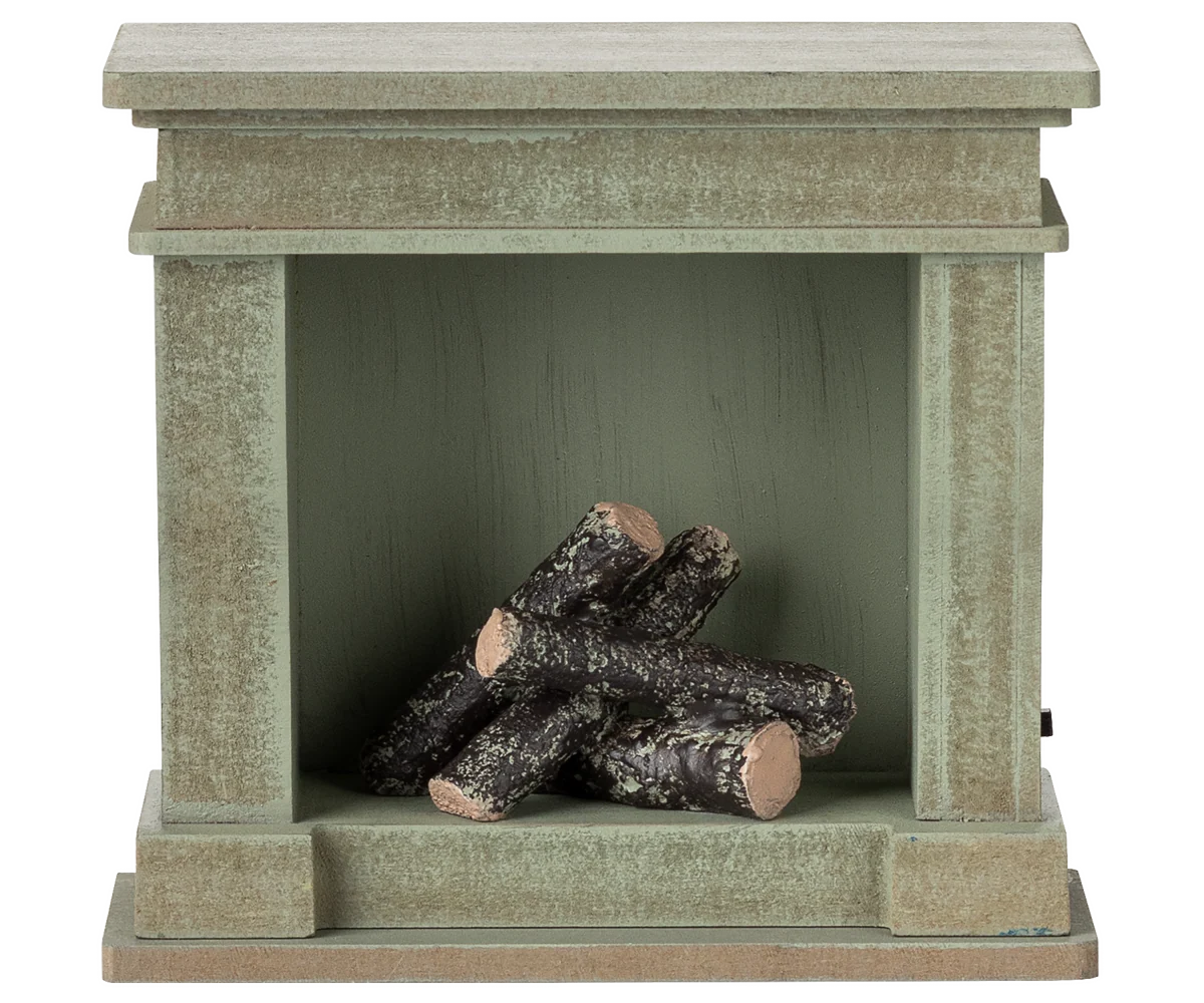 Fireplace - Dusty Green (Miniature)