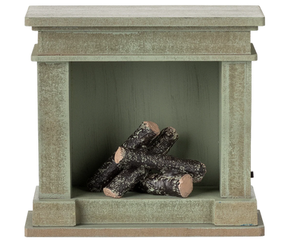 Fireplace - Dusty Green (Miniature)