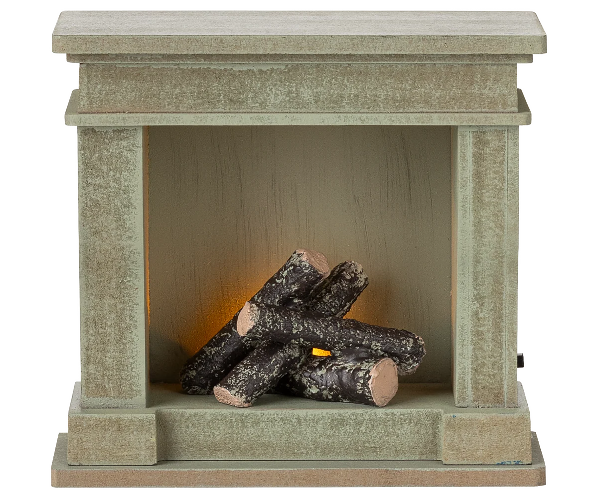 Fireplace - Dusty Green (Miniature)