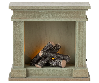Fireplace - Dusty Green (Miniature)