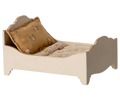 Wooden Bed - Off White & Pink (Mouse)