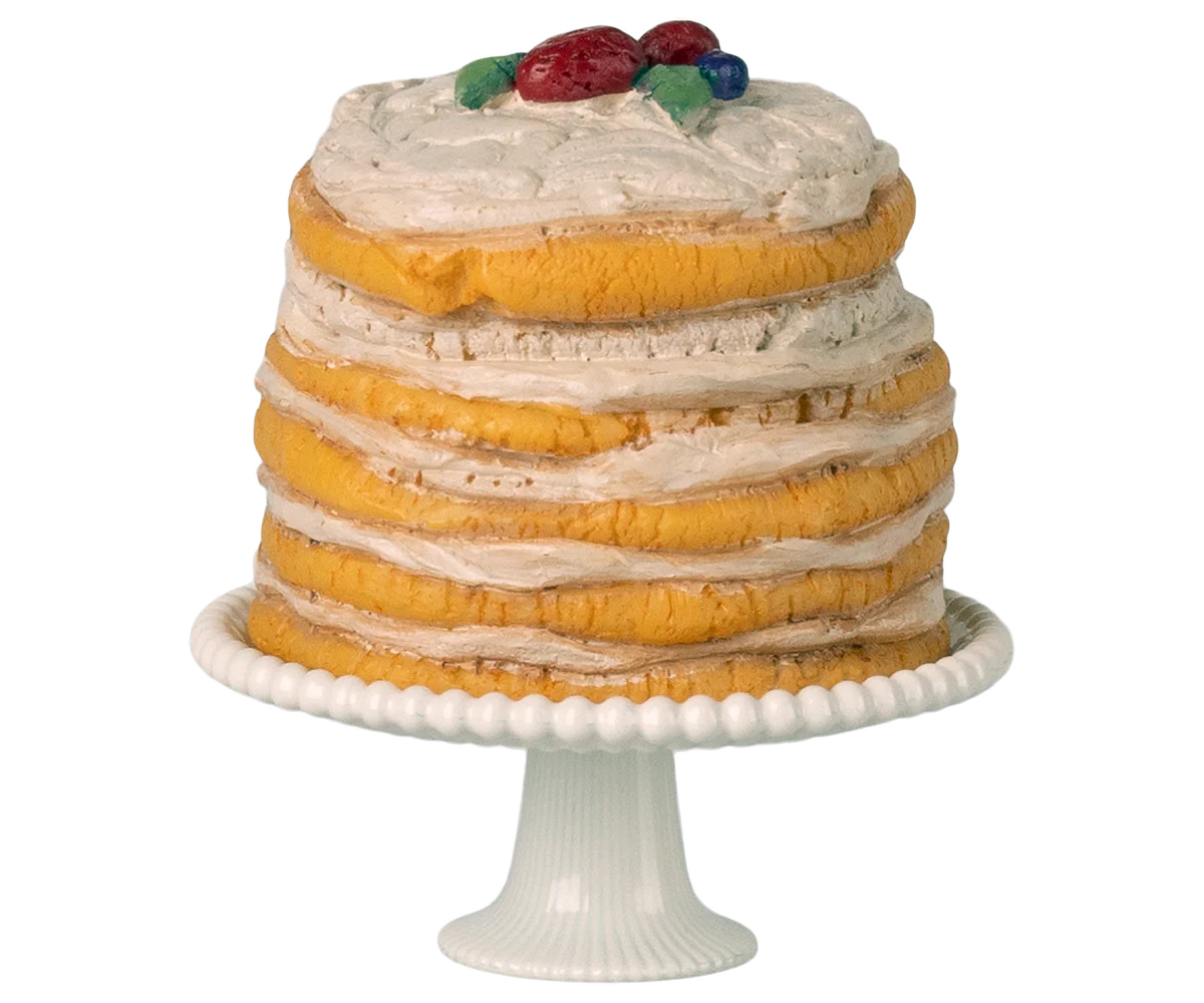 Party Cake & Stand - Off White (Mouse)