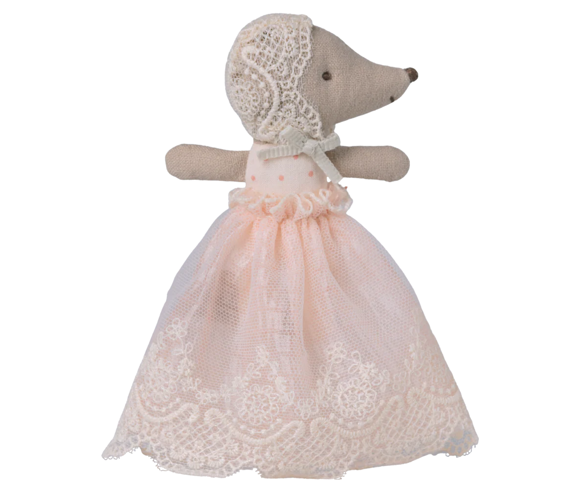 Baby Girl Mouse - Gown - Powder