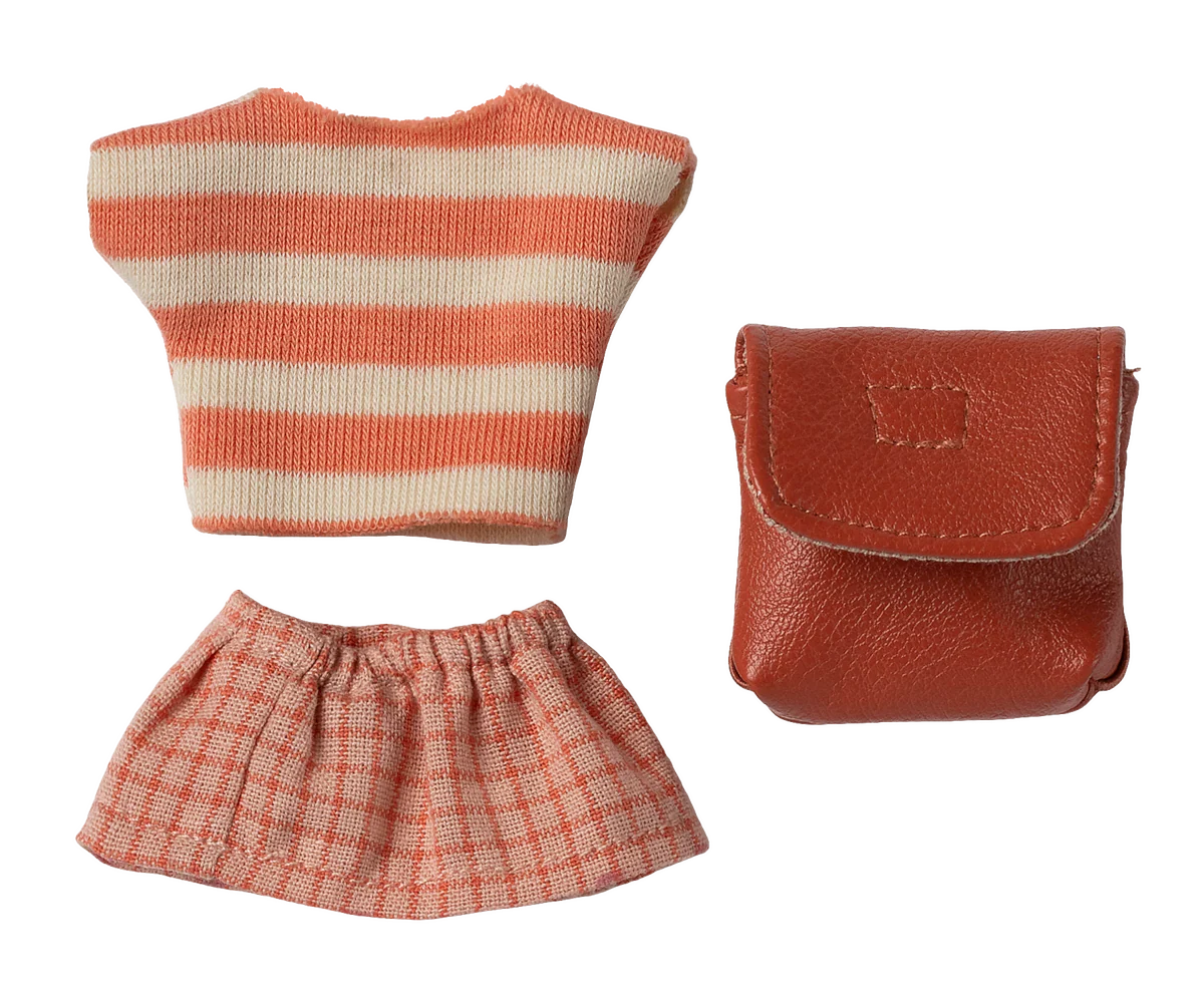 Mouse Clothes - Big Sister - Tricycle Mouse Coral (New Style)
