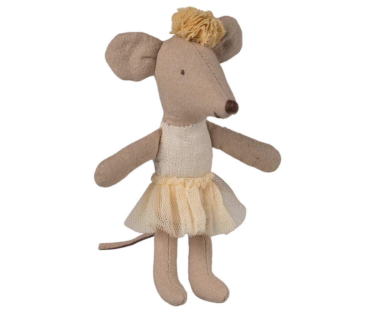 Little Sister Mouse - Ballerina - Off White